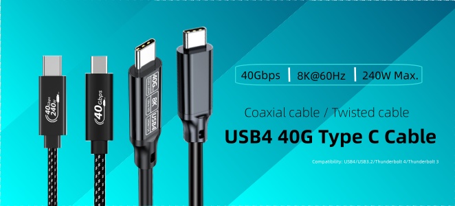 USB4 40G Type C Cable