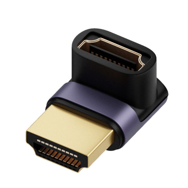 HDMI 90°angle Adaptor that HDMI AM to HDMI AF with 8K@60Hz 48Gbps