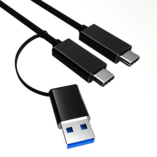 USB3.0 A and Type C to Type C Fast Charge Cable