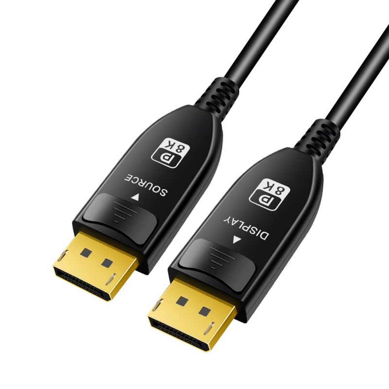 Fiber Optic Displayport 1.4 Cable support 4K@1440Hz 32.4Gbps high resolution non-flicker screen