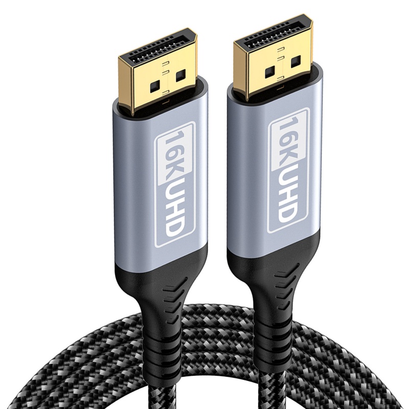DP 80G cable support 16K@60Hz Resolution UHD and 80Gbps Bandwidth for Electronic Sports