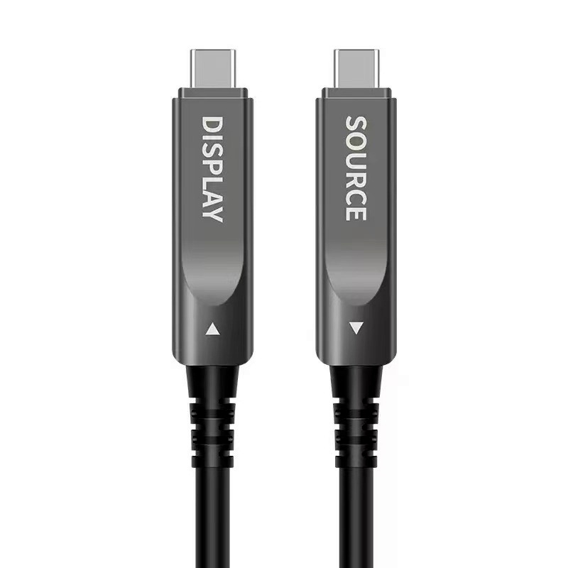 USB Type C to C full function fiber cable support 10G Data Transfer 8K60Hz UHD and 60W Fast Charging